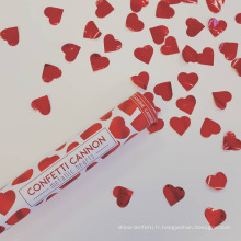 Poppers de partie de canons confettis de coeurs rouges sûrs parfaits pour n&#39;importe quelle partie
